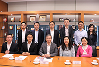 A group photo of CUHK members and delegates from the Tianhe District